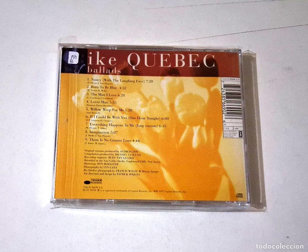 CDs de m&uacute;sica: IKE QUEBEC &rdquo;BALLADS&rdquo; CD 9 TRACKS - Foto 2