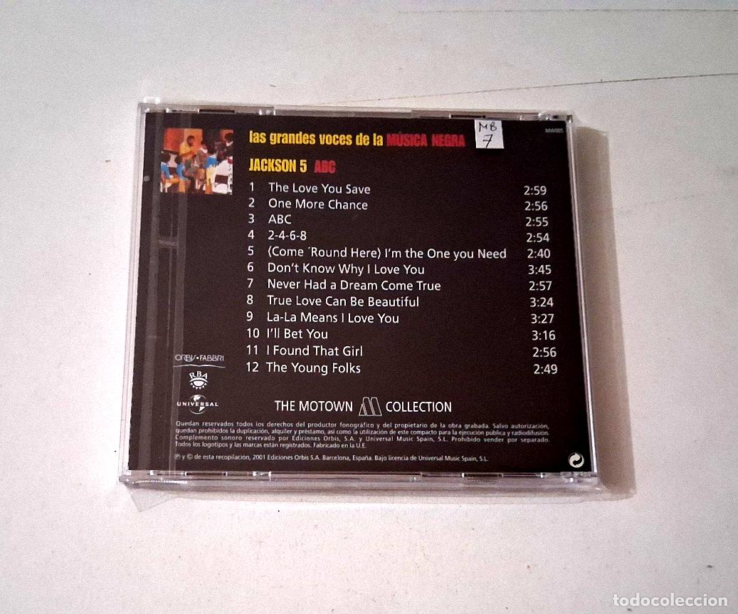CDs de m&uacute;sica: JACKSON 5 &rdquo;ABC&rdquo; CD 12 TRACKS - Foto 2
