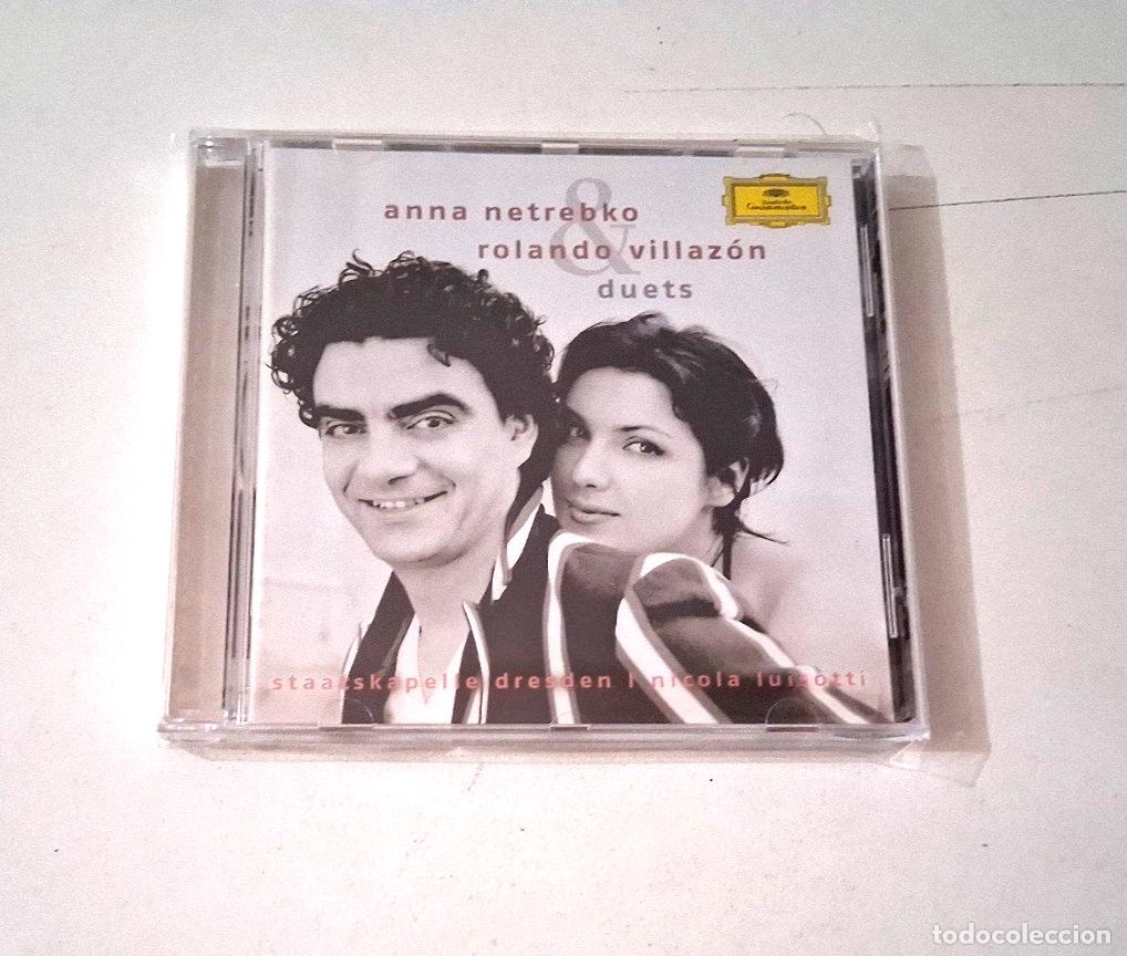 CDs de m&uacute;sica: ANNA NETREBKO & ROLANDO VILLAZON &rdquo;DUETS&rdquo; CD COMO NUEVO - Foto 1