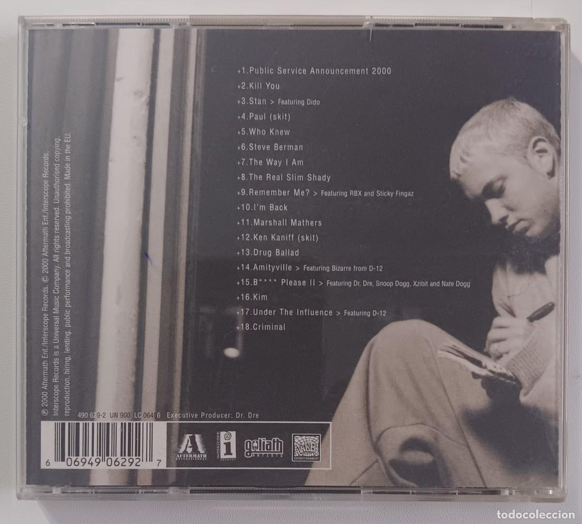 CDs de m&uacute;sica: CD COMPACT DISC EMINEM THE MARSHALL MATHERS - Foto 4