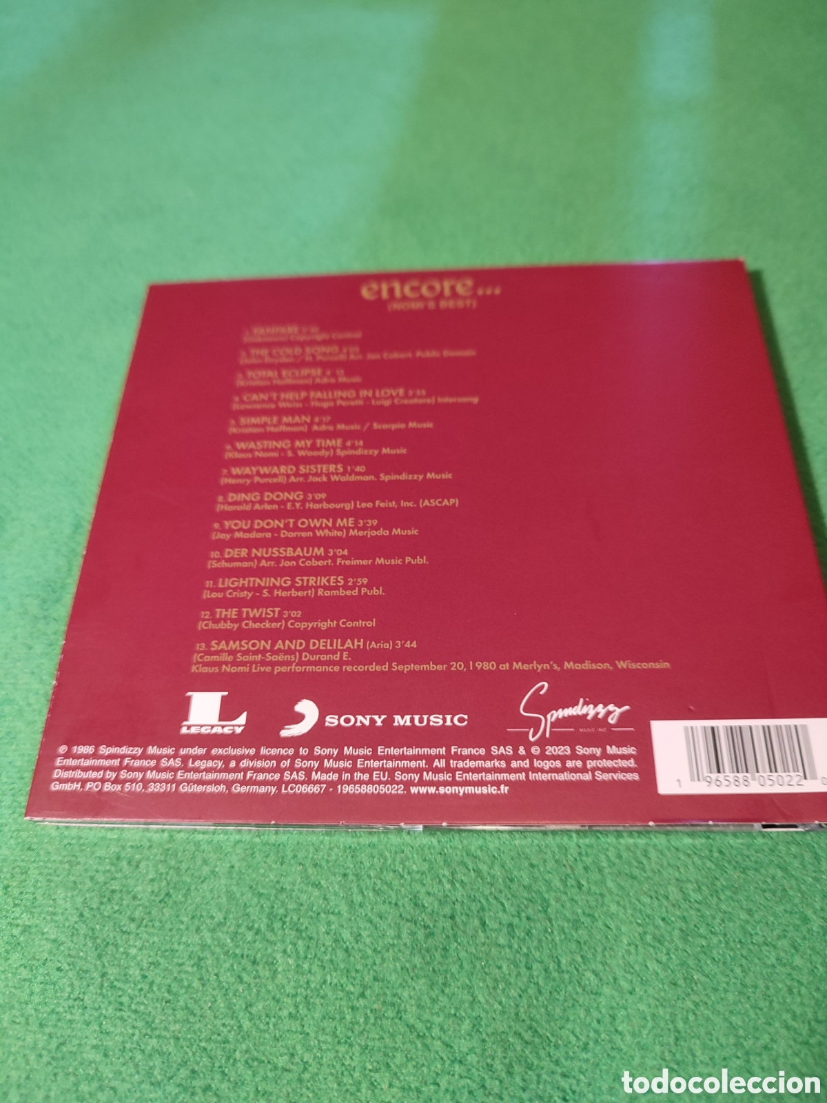 CDs de m&uacute;sica: Klaus Nomi - Encor&eacute; ...Nomis best - Foto 3