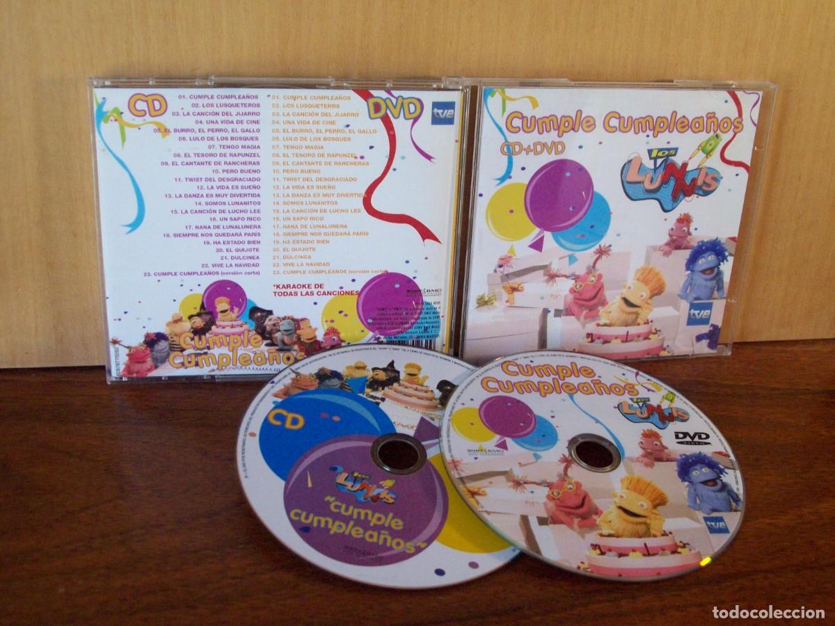 CDs de m&uacute;sica: LOS LUNNIS - CUMPLE CUMPLEA&Ntilde;OS - CD + DVD - Foto 1