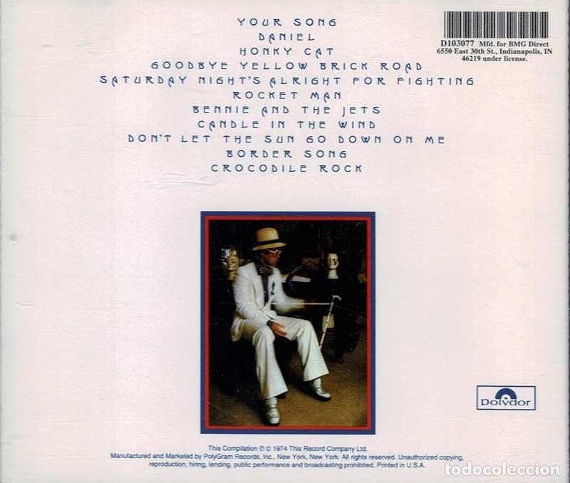 CDs de m&uacute;sica: Greatest Hits. CD - Elton John - Foto 2