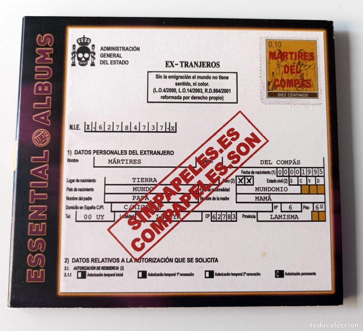 CDs de m&uacute;sica: CD DIGIPACK MARTIRES DEL COMPAS - SIMPAPELES.ES COMPAPELES.SON - Foto 1