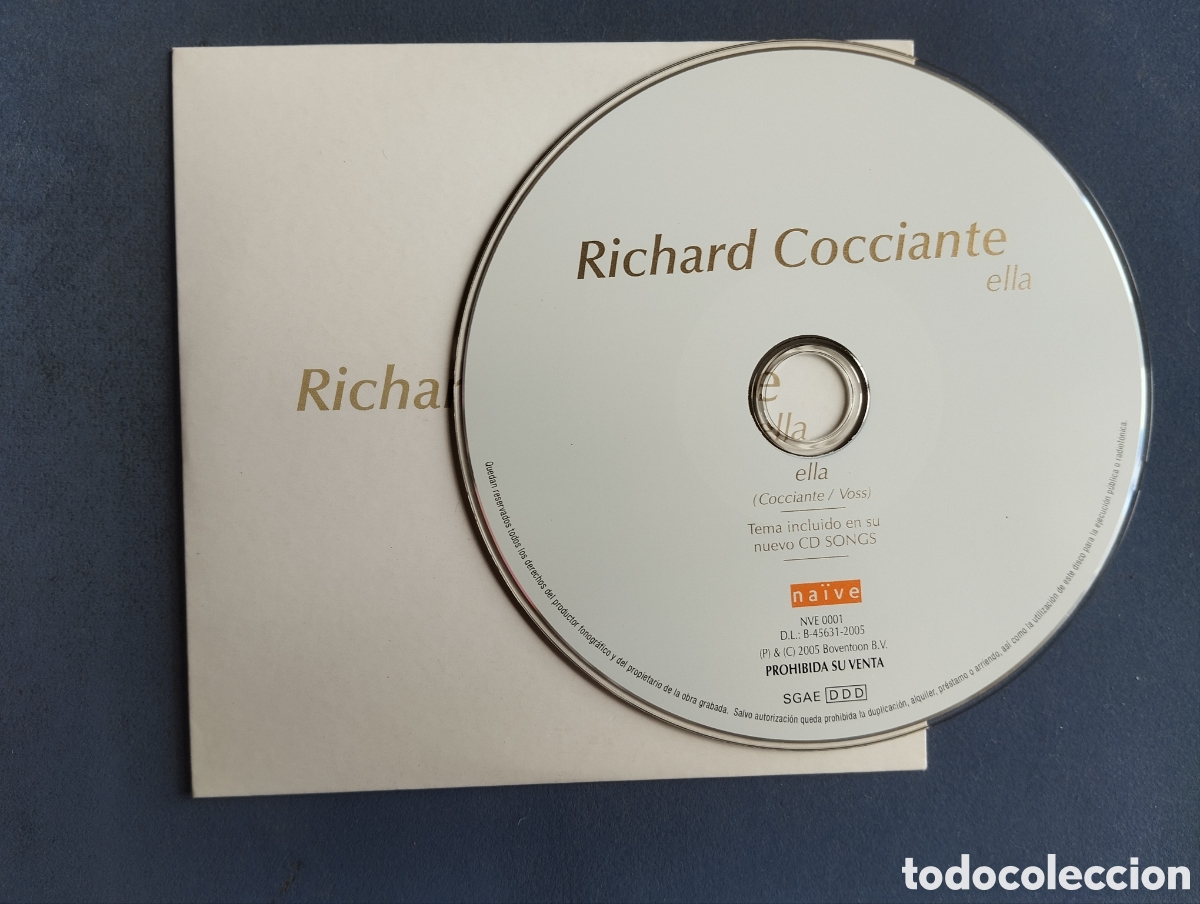 CDs de m&uacute;sica: Richard Cocciante - ella - CD single - Foto 3