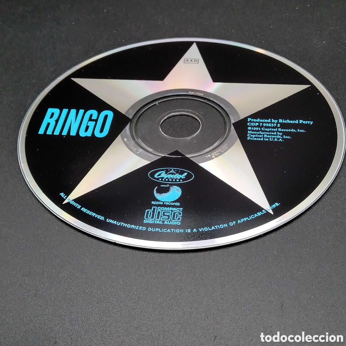 CDs de m&uacute;sica: RINGO STARR - RINGO - CD - 1991 - DISCO VERIFICADO - Foto 6