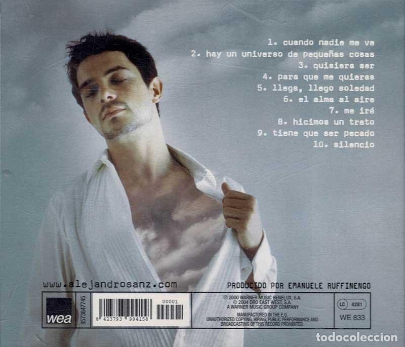 CDs de m&uacute;sica: Alejandro Sanz - El alma al aire. CD - Foto 2