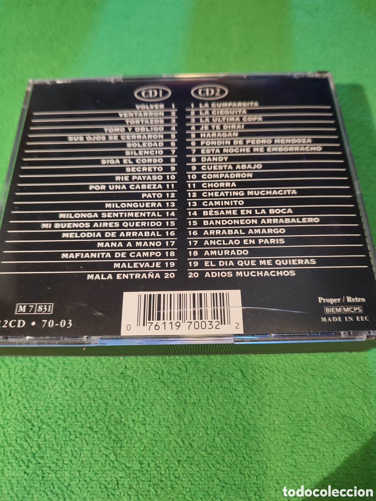 CDs de m&uacute;sica: Carlos Gardel - El rey del tango 2 CDs - Foto 3