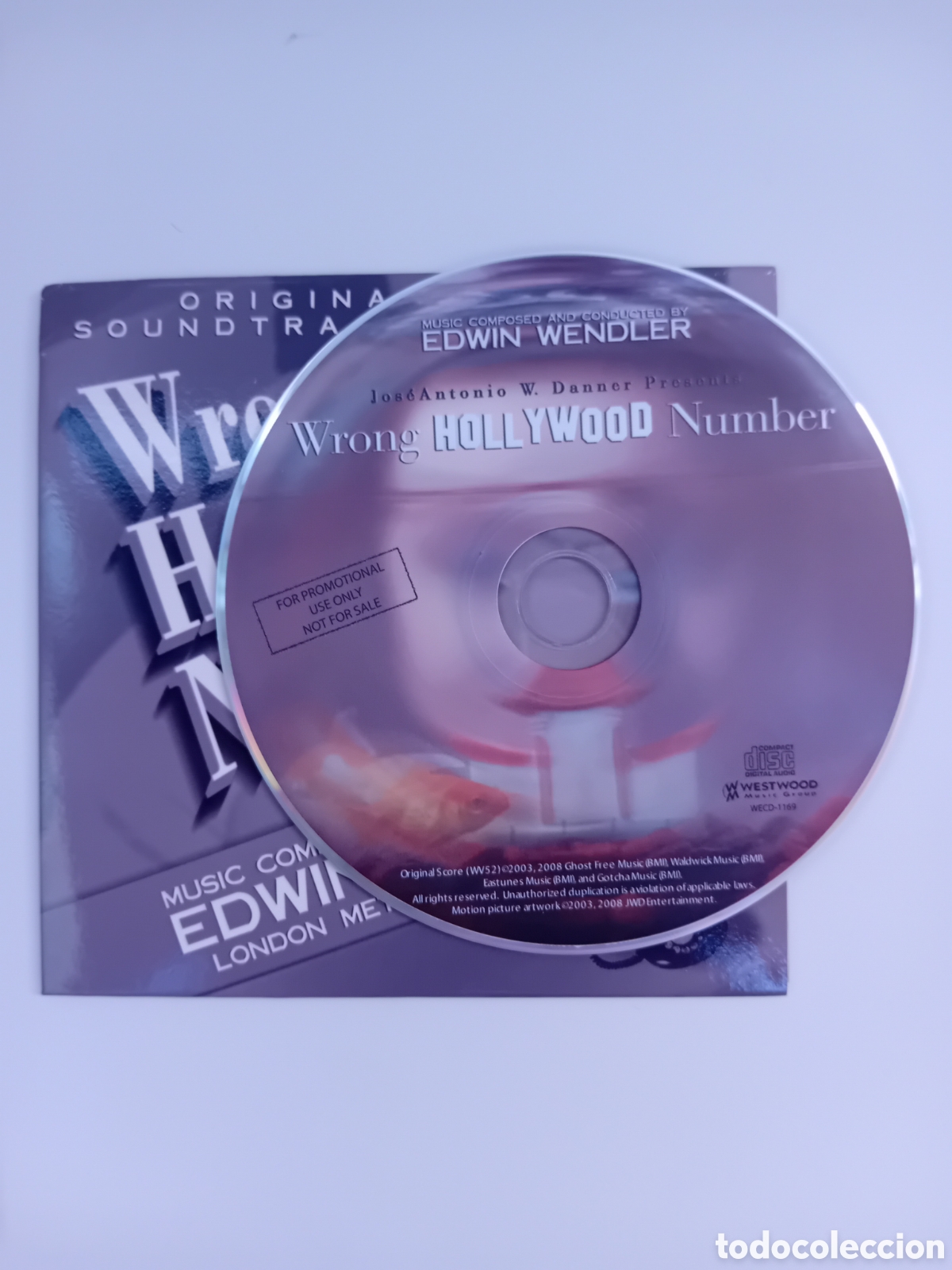 CDs de m&uacute;sica: WRONG HOLLYWOOD NUMBER. Original Soundtrack. 2008. CD. - Foto 3
