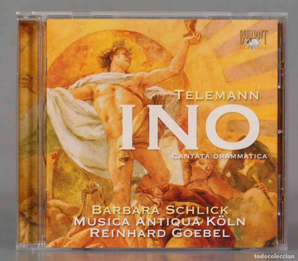 CD de M&uacute;sica: CD. Telemann - Barbara Schlick, Musica Antiqua K&ouml;ln, Reinhard Goebel &ndash; Ino (Cantata Drammatica)