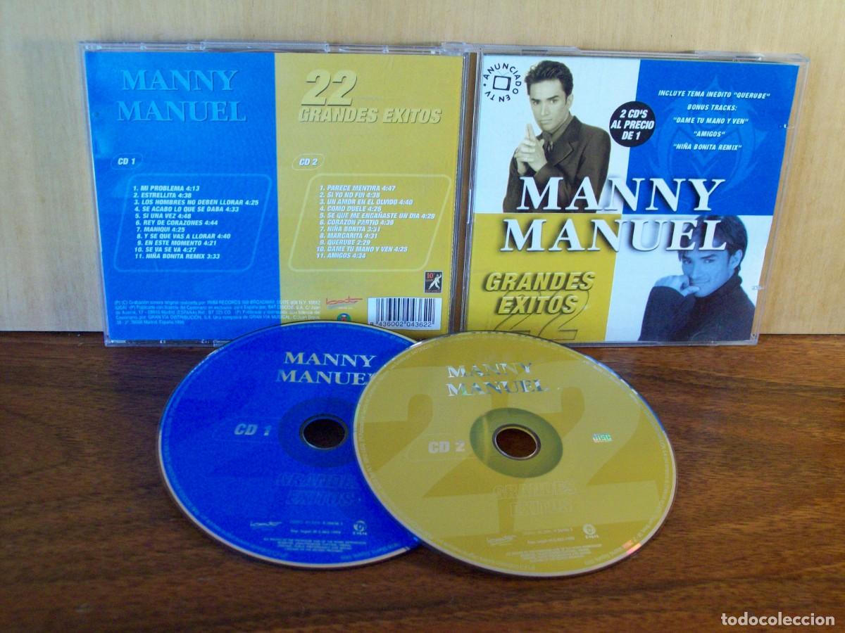 CDs de m&uacute;sica: MANNY MANUEL - GRANDES EXITOS - DOBLE CD 22 EXITOS - Foto 1