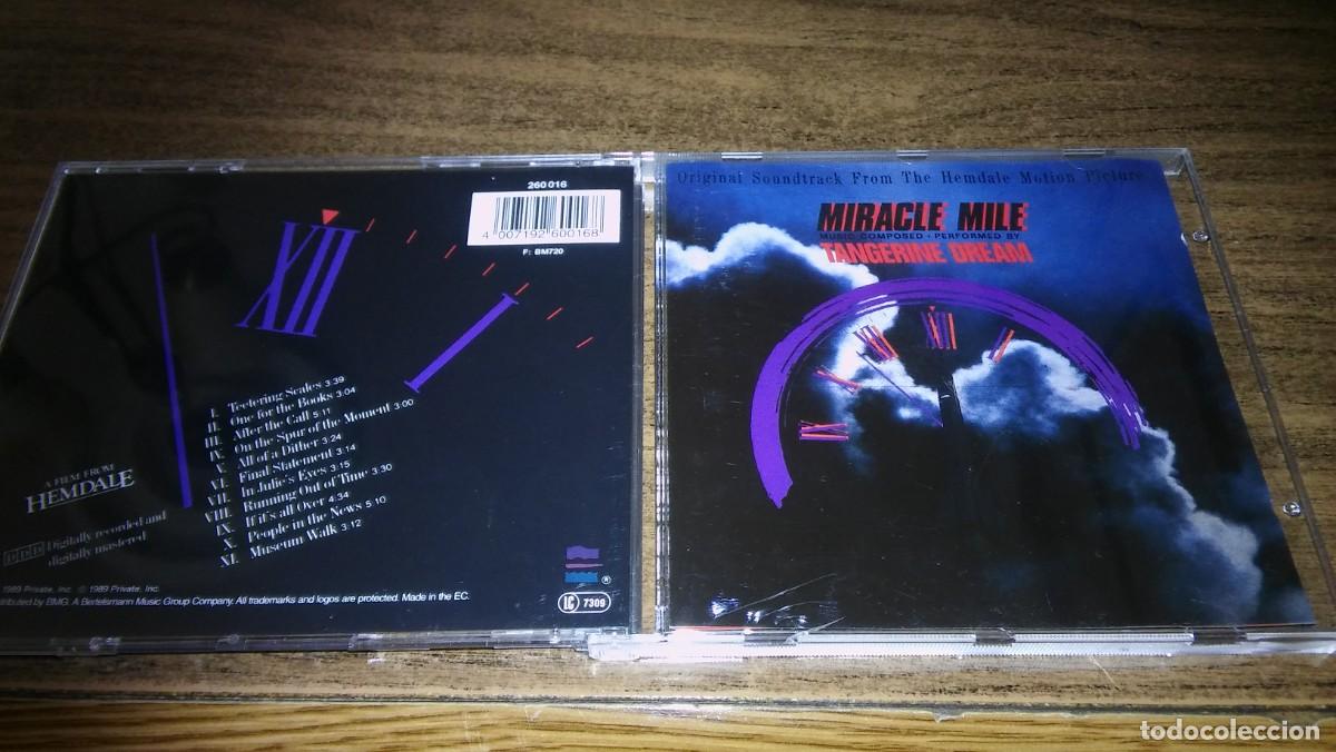 CDs de m&uacute;sica: TANGERINE DREAM - MIRACLE MILE (OST) - Foto 1