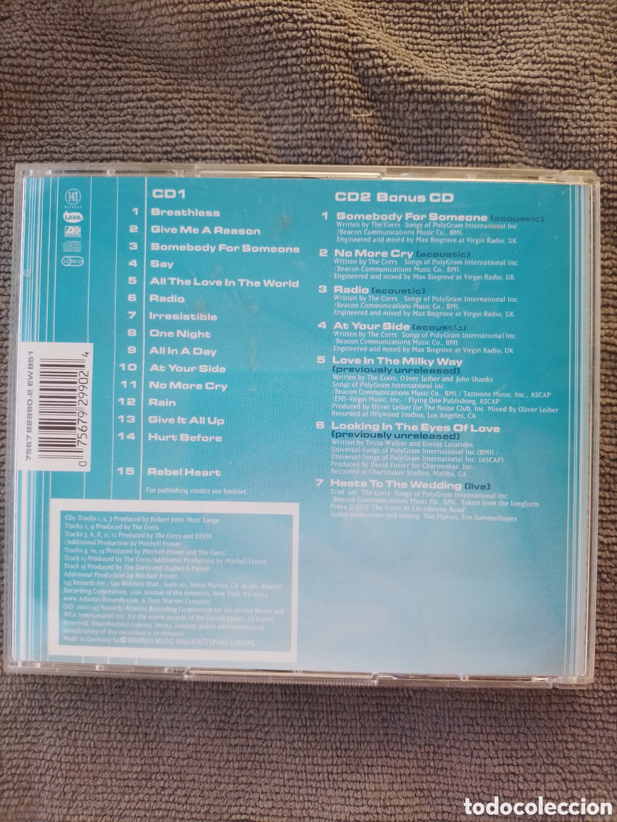 CDs de m&uacute;sica: The Corrs - in blue - 2 CDs - Foto 2
