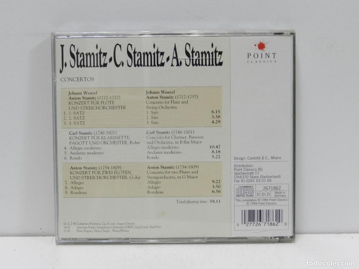 CDs de m&uacute;sica: DISCO CD. Stamitz &ndash; Concertos. COMPACT DISC. - Foto 2