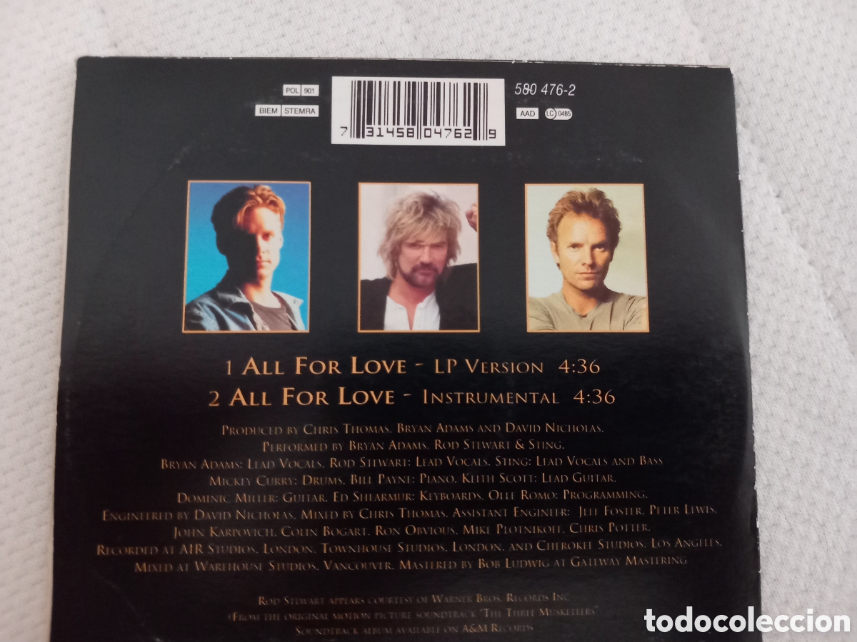 CDs de m&uacute;sica: CD Single BSO The three musketeers - Foto 3