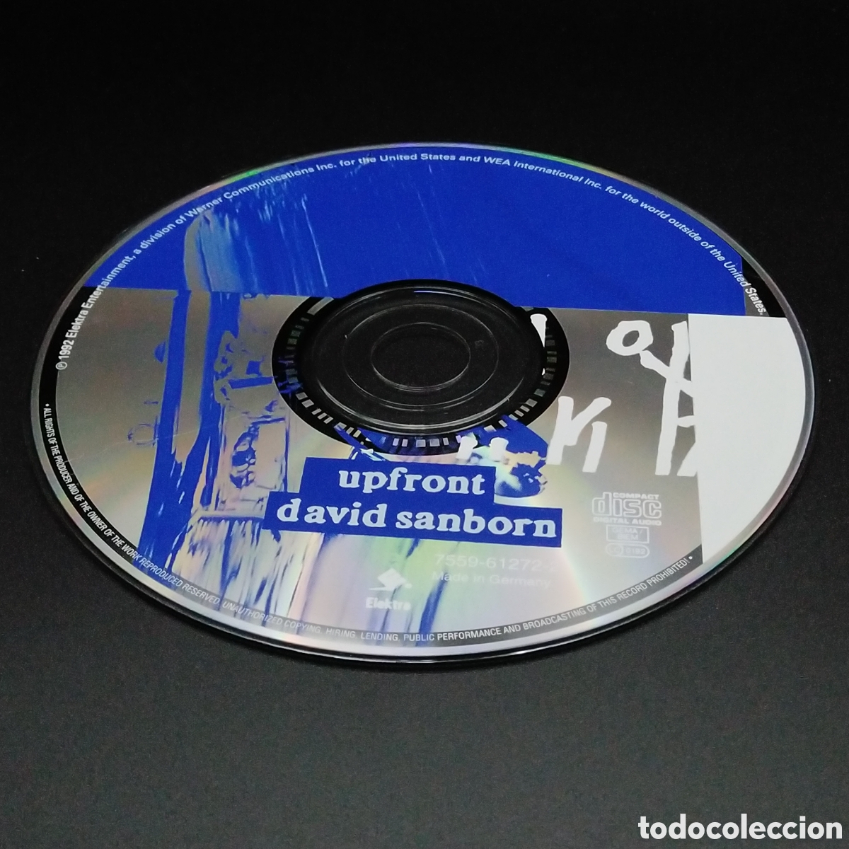 CDs de m&uacute;sica: DAVID SANBORN - UPFRONT - CD - 1992 - DISCO VERIFICADO - Foto 6