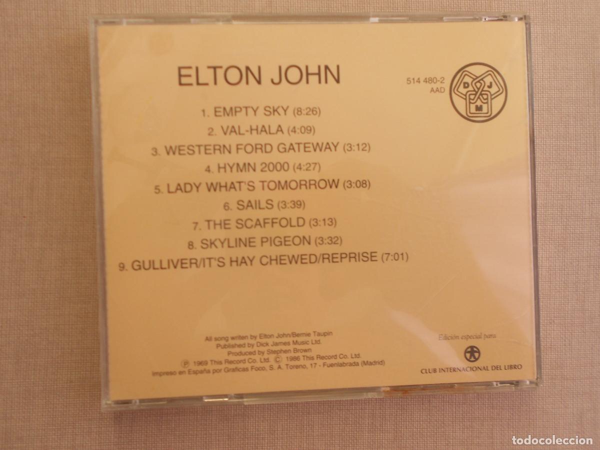 CDs de m&uacute;sica: ELTON JOHN - EMPTY SKY - CD 1992 - Foto 3