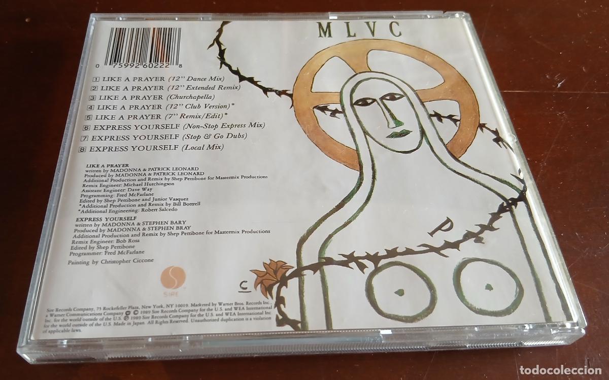 CDs de m&uacute;sica: MADONNA - M L V C - REMIXED PRAYERS - CD MAXI - 1989 - Foto 2