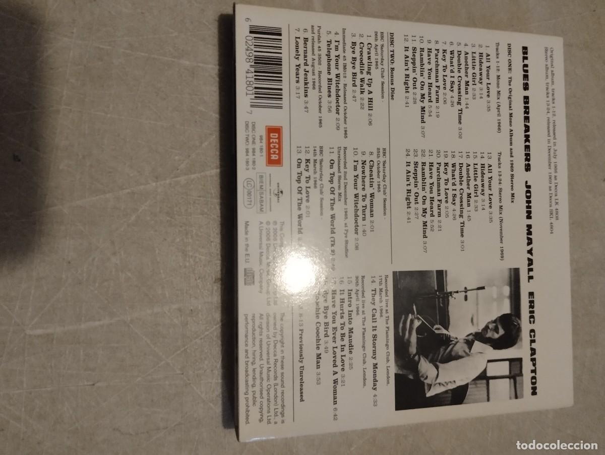 CDs de m&uacute;sica: JOHN MAYALL DOBLE CD BLUES BRAKERS - Foto 3