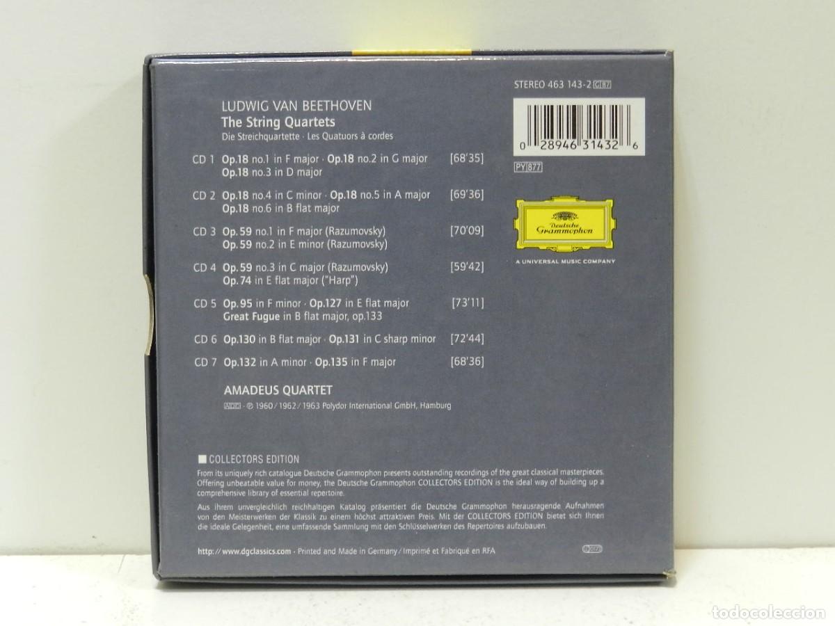 CDs de m&uacute;sica: DISCO 7 X CD. Beethoven - Amadeus Quartet &ndash; The String Quartets. COMPACT DISC. - Foto 2