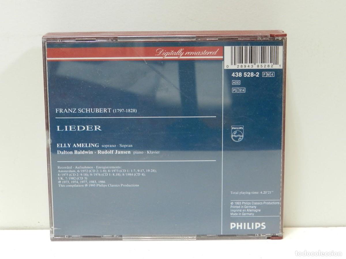 CDs de m&uacute;sica: DISCO 4 X CD. Schubert, Ameling &ndash; Lieder. COMPACT DISC. - Foto 2