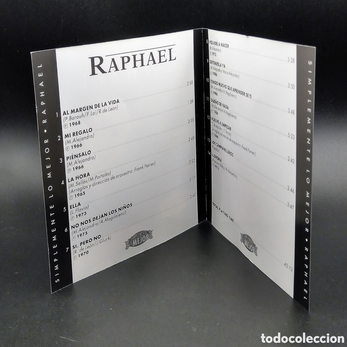 CDs de m&uacute;sica: RAPHAEL - SIMPLEMENTE LO MEJOR - CD - 1996 - DISCO VERIFICADO - Foto 5