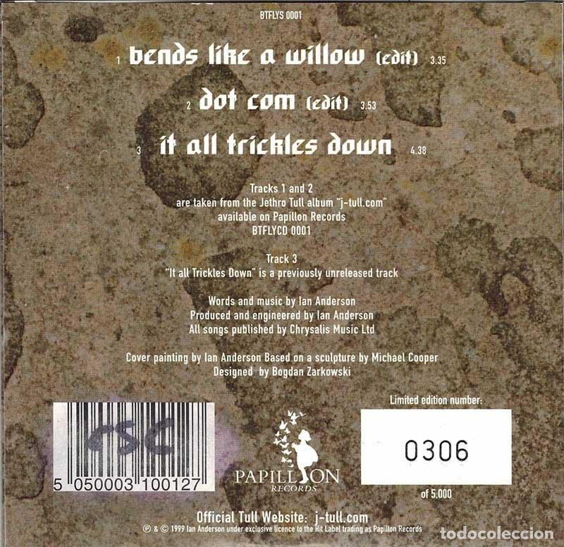 CDs de m&uacute;sica: Jethro Tull - Bends Like a Willow. CD Single - Foto 2