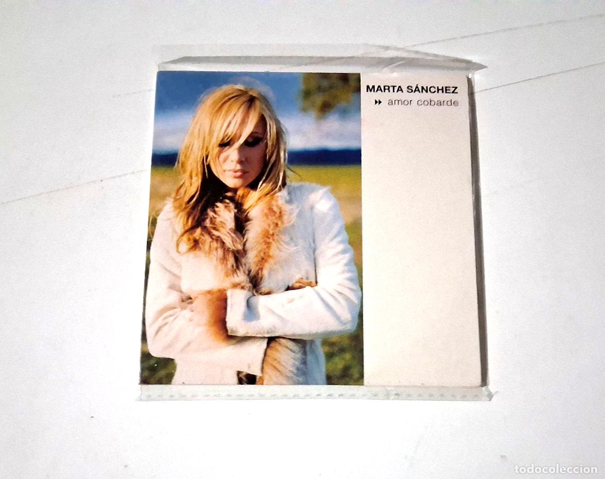 CDs de m&uacute;sica: MARTA SANCHEZ &rdquo;AMOR COBARDE&rdquo; CD SINGLE 1 TRACKS - Foto 1