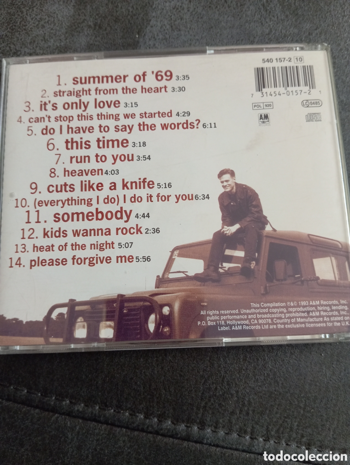 CDs de m&uacute;sica: BRYAN ADAMS.So far so good.CD - Foto 2