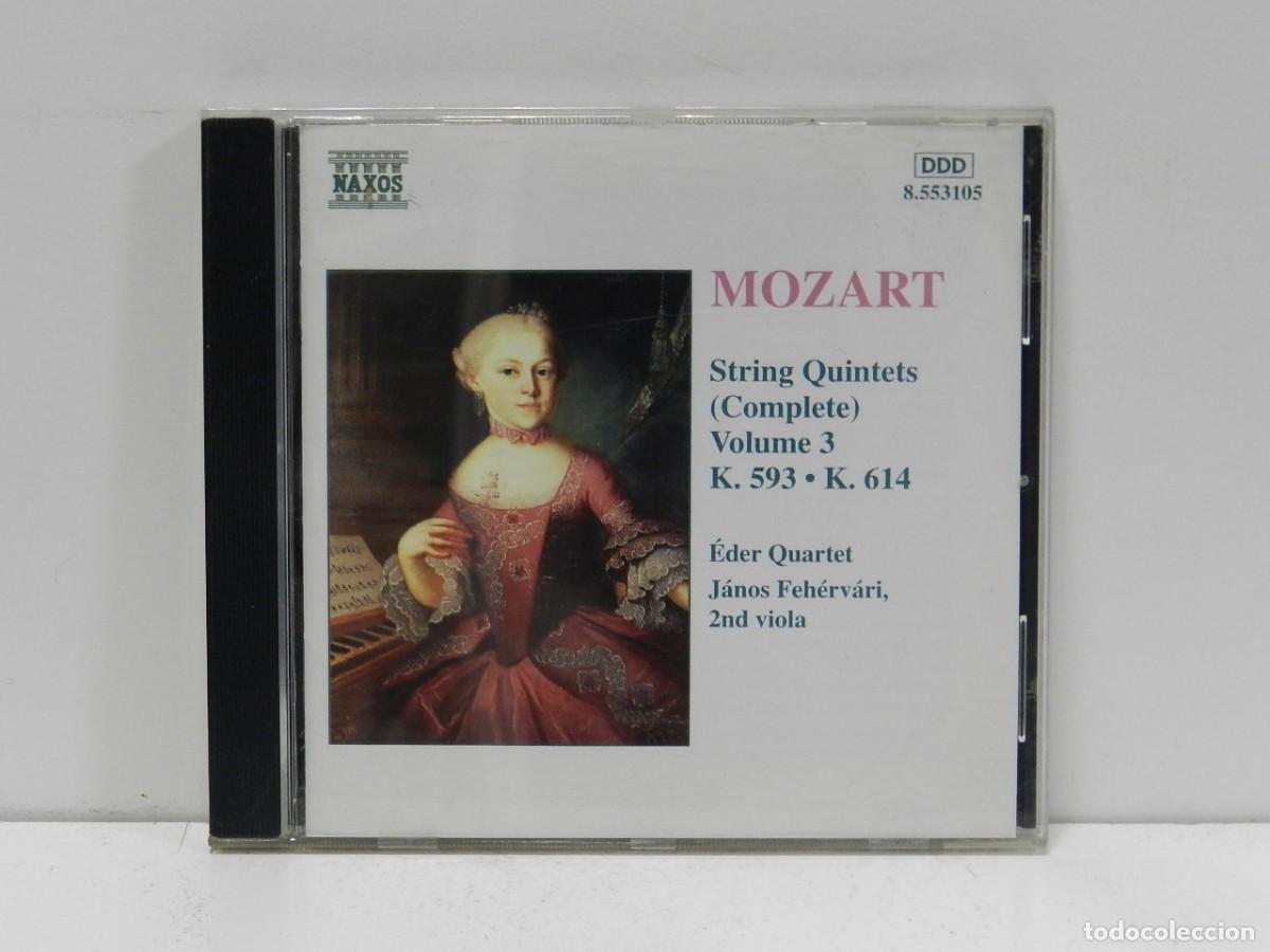 CDs de m&uacute;sica: DISCO CD. Mozart &ndash; String Quintets (Complete) Volume 3 - K. 593 &bull; K. 614. COMPACT DISC. - Foto 1