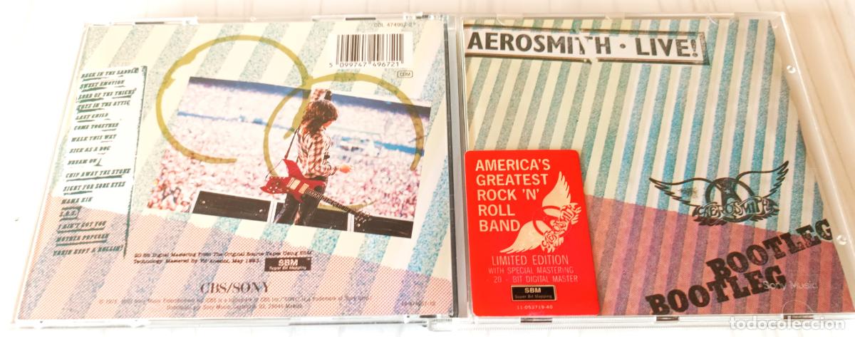 CDs de m&uacute;sica: CD AEROSMITH - LIVE BOOTLEG CBS- SONY - (1978) - Foto 2