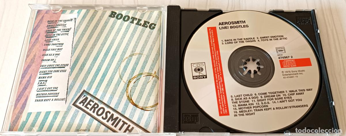CDs de m&uacute;sica: CD AEROSMITH - LIVE BOOTLEG CBS- SONY - (1978) - Foto 3