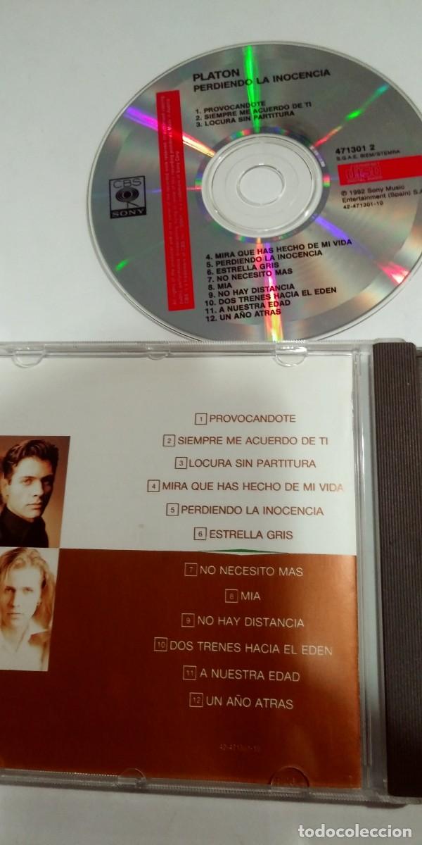 CDs de m&uacute;sica: Plat&oacute;n Perdiendo la inocencia - Foto 3
