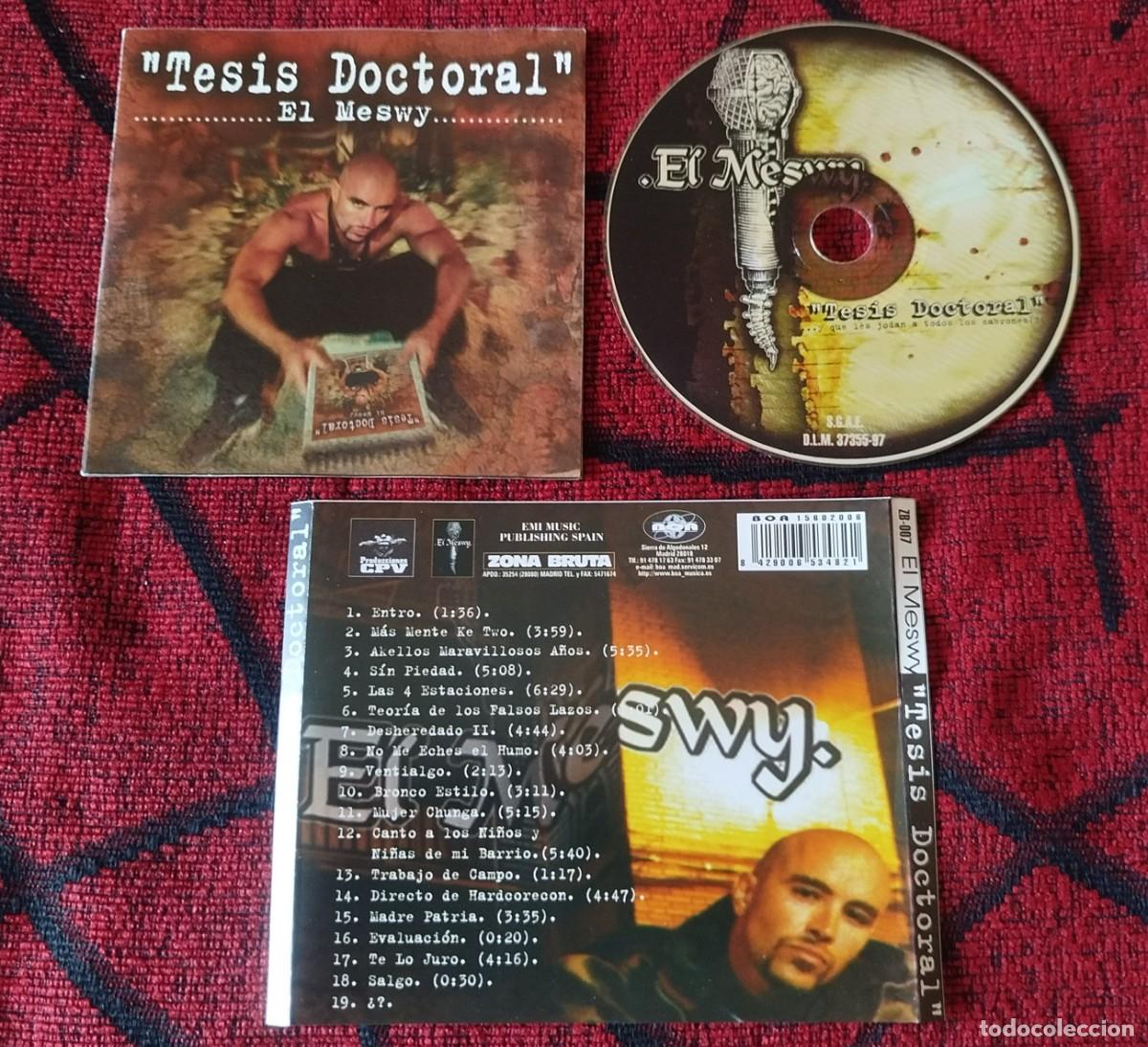 CDs de m&uacute;sica: EL MESWY ** Tesis Doctoral ** CD 1997 - Foto 1