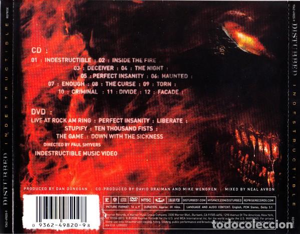 CDs de m&uacute;sica: Disturbed &ndash; Indestructible - CD+DVD - Special Edition - Foto 2
