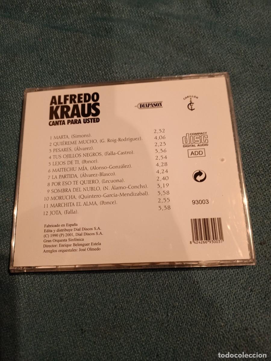 CDs de m&uacute;sica: alfredo kraus canta para usted - Foto 2