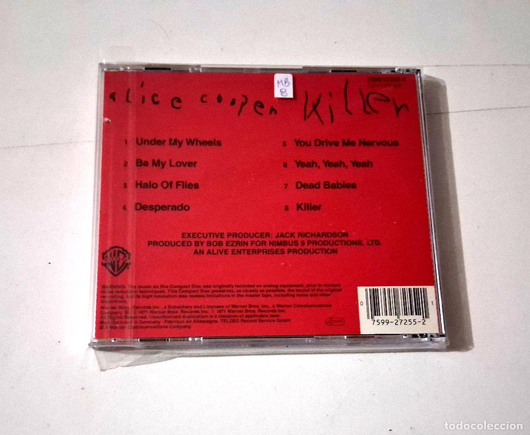CDs de m&uacute;sica: ALICE COOPER &rdquo;KILLER&rdquo; CD 8 TRACKS - Foto 2