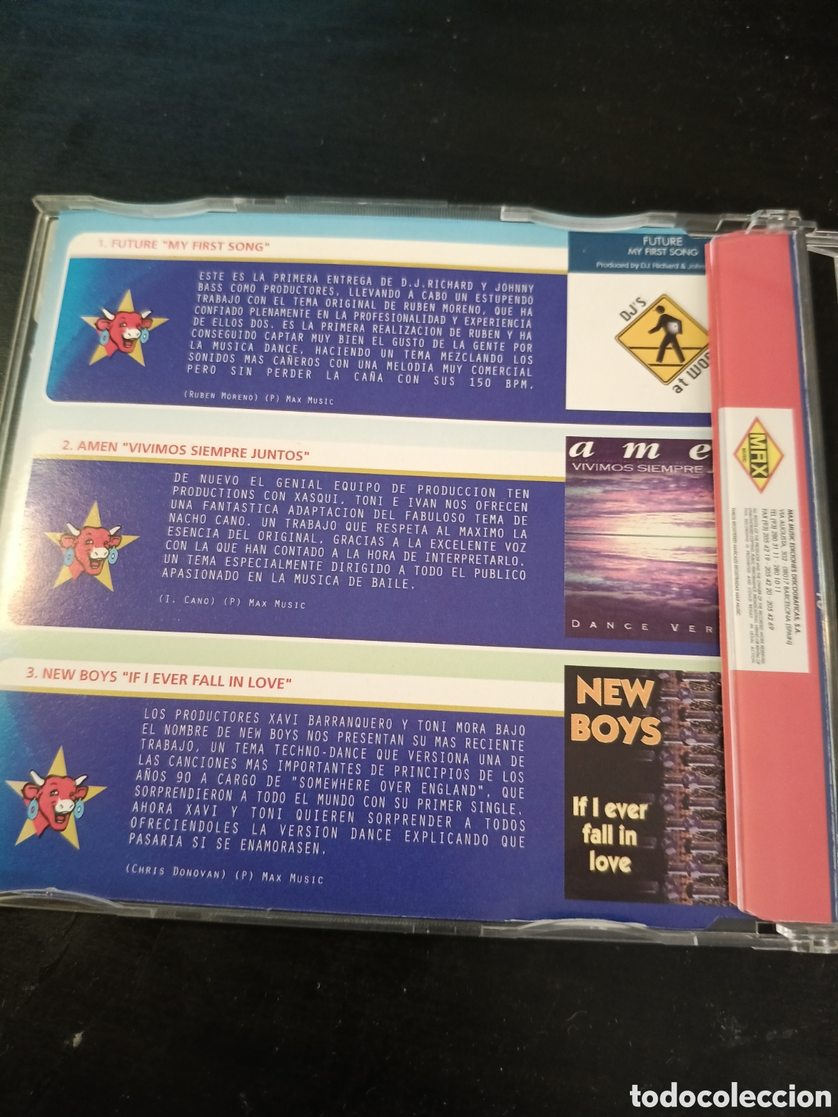 CDs de m&uacute;sica: Promo Max 45. Cd compilation promo 1996 Espa&ntilde;a - Foto 3