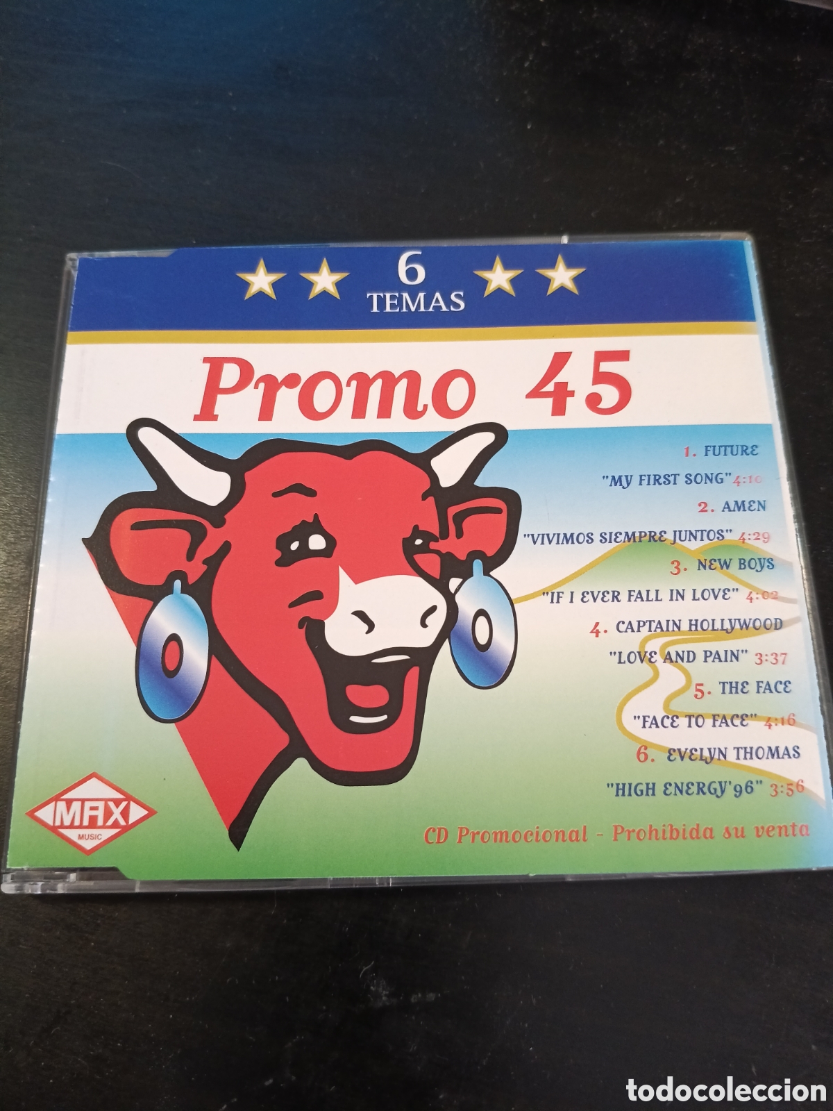 CDs de m&uacute;sica: Promo Max 45. Cd compilation promo 1996 Espa&ntilde;a - Foto 1