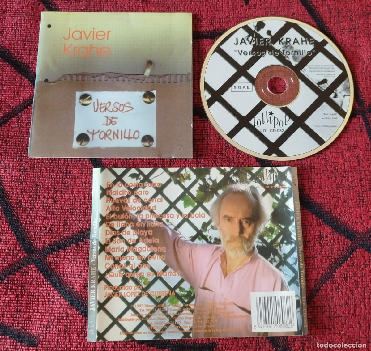 CDs de m&uacute;sica: JAVIER KRAHE ** Versos De Tornillo ** CD 1997 - Foto 1