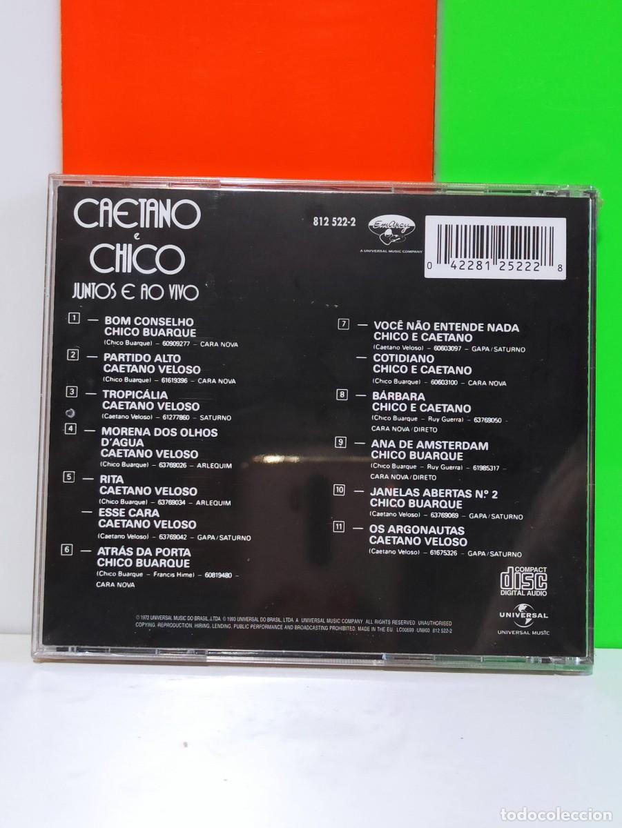 CDs de m&uacute;sica: CAETANO E CHICO - JUNTOS E AO VIVO *PRECINTADO* - Foto 2