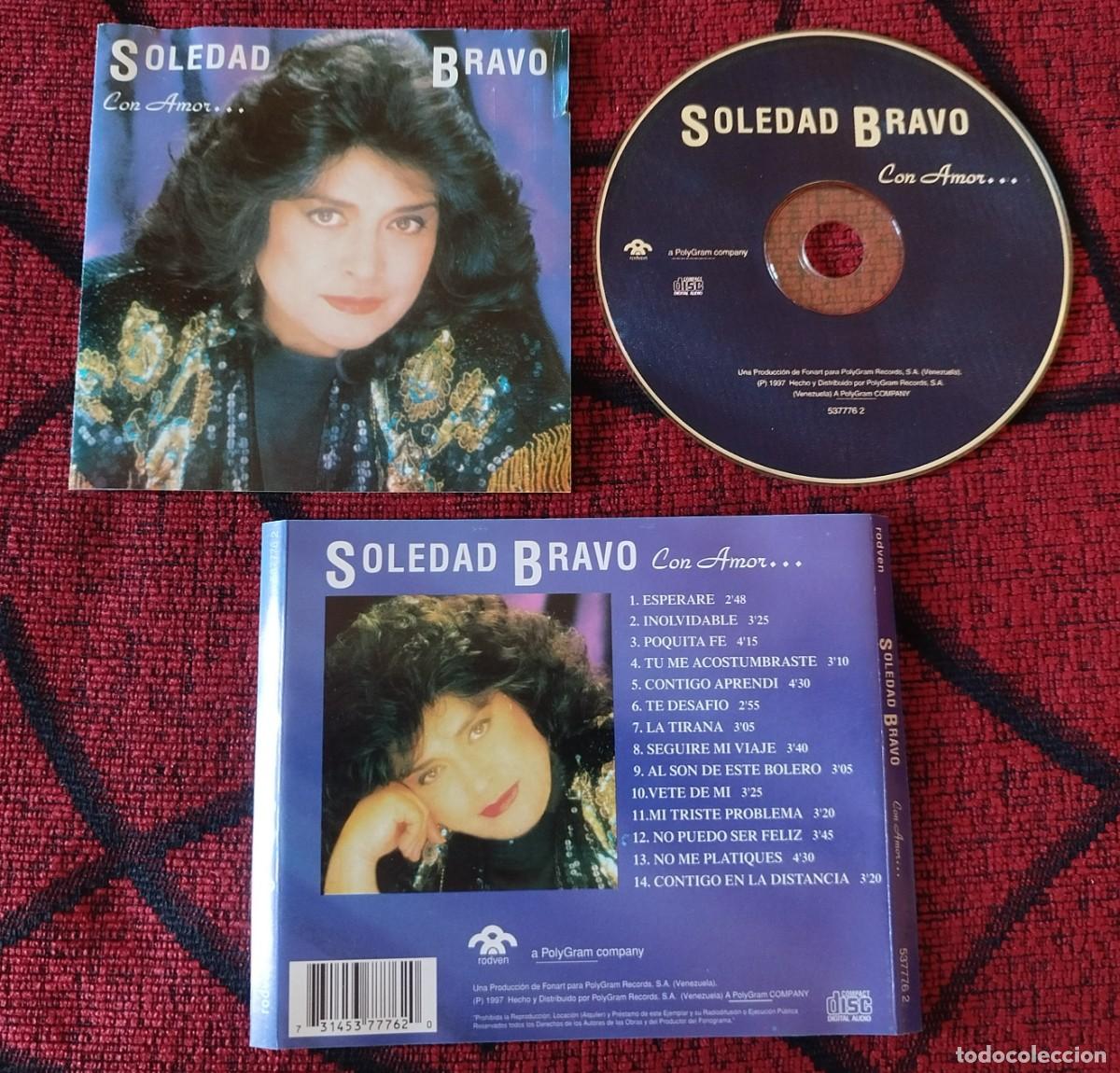 CDs de m&uacute;sica: SOLEDAD BRAVO ** Con Amor... ** CD 1997 VENEZUELA - Foto 1