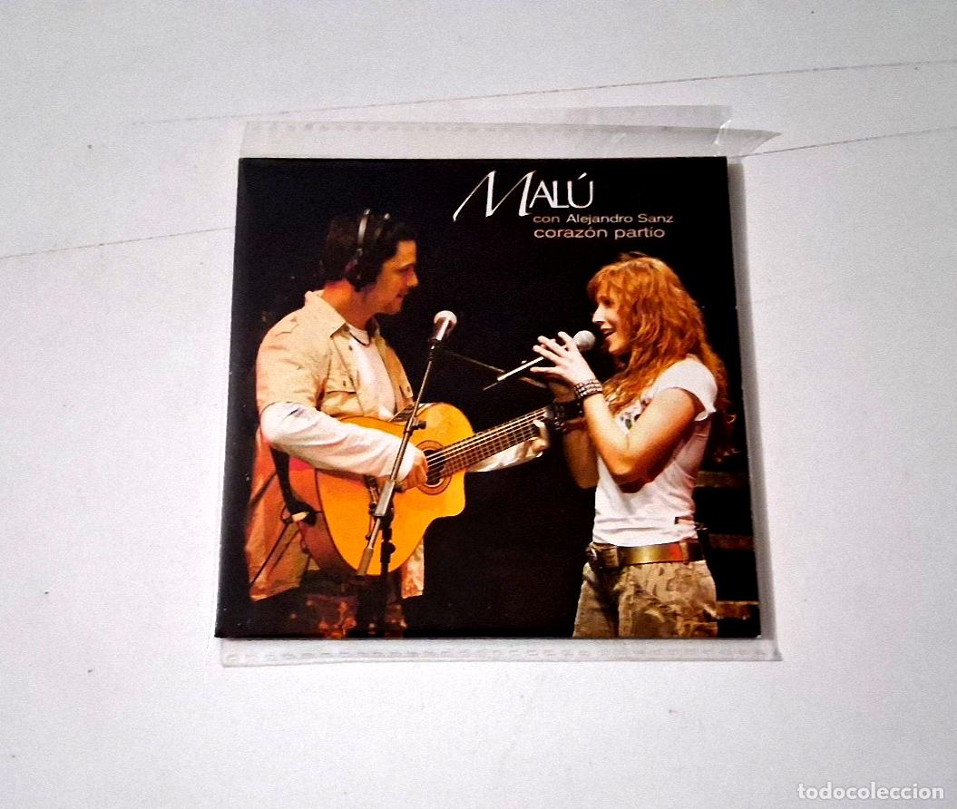 CDs de m&uacute;sica: MALU CON ALEJANDRO SANZ &rdquo;CORAZON PARTIO&rdquo; CD SINGLE 1 TRACKS - Foto 1
