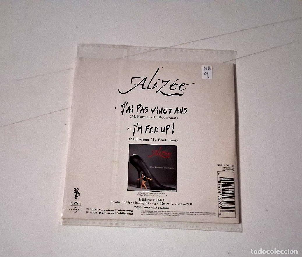 CDs de m&uacute;sica: ALIZEE &rdquo;JAI PAS VINGT ANS&rdquo; CD SINGLE 2 TRACKS - Foto 2