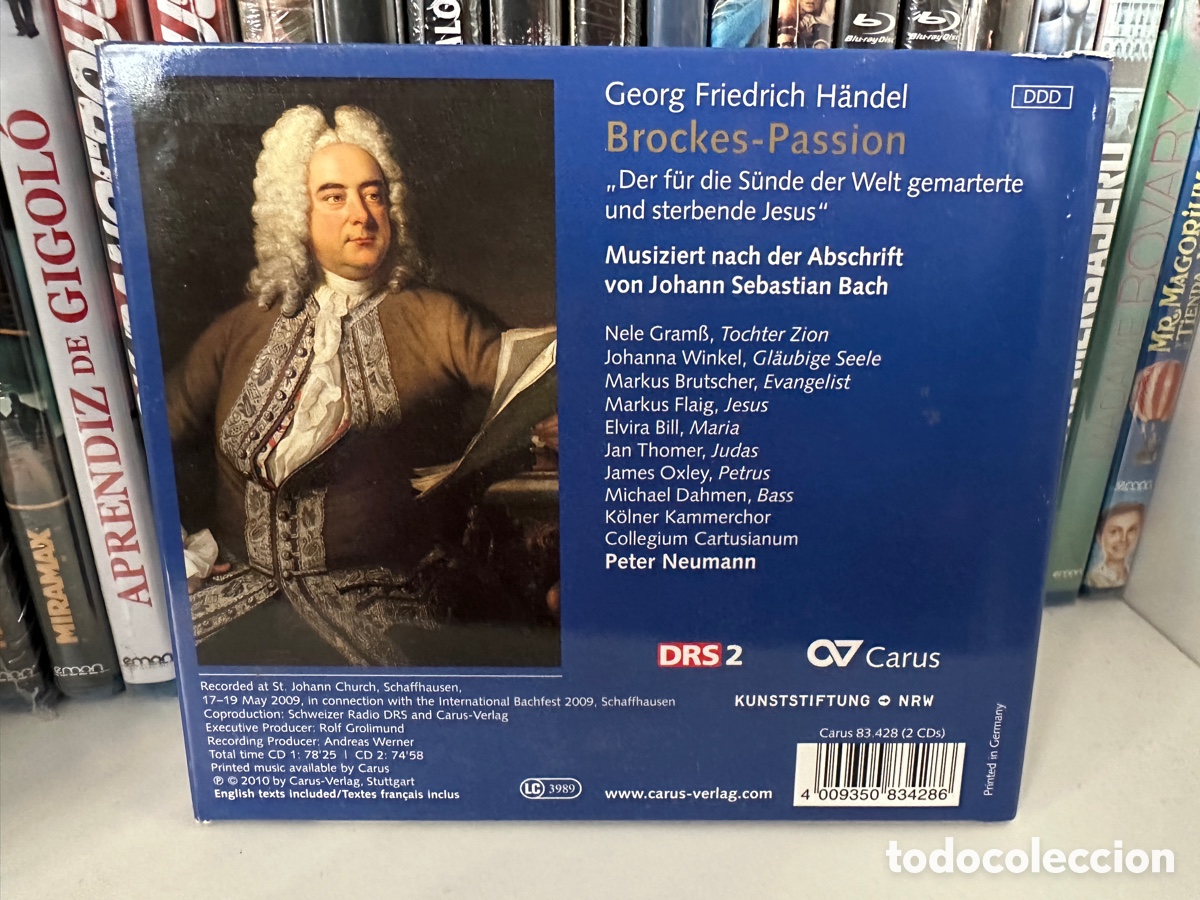 CDs de m&uacute;sica: H&auml;ndel - Peter Neumann - Brockes-Passion (2xCD) - Foto 2