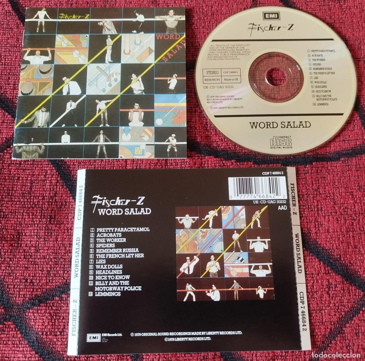 CDs de m&uacute;sica: FISCHER-Z ** Word Salad ** CD UK - Foto 1