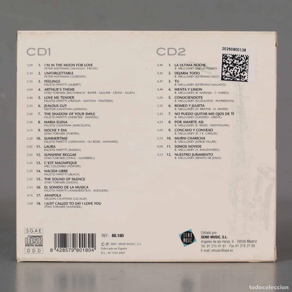 CDs de m&uacute;sica: 2 CD. SAXO - SONIDOS DE ORO - Foto 2