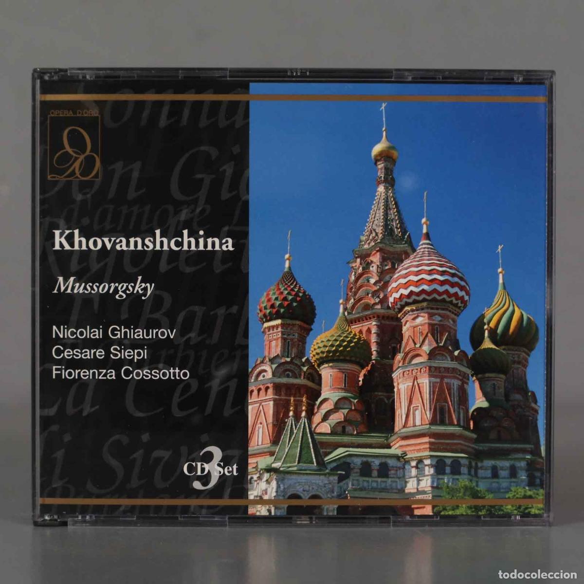 Music CDs: 3 CD. MUSSORGSKY / GHIAUROV, SIEPI, COSSOTTO - KHOVANSHCHINA