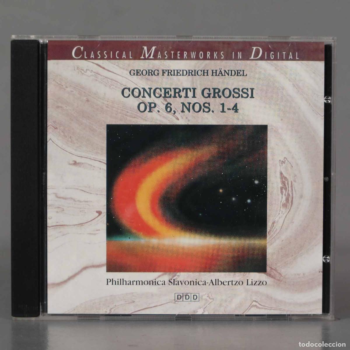 Music CDs: CD. H&auml;ndel - Philharmonica Slavonica, Lizzo &ndash; Concerti Grossi Op. 6, Nos. 1-4