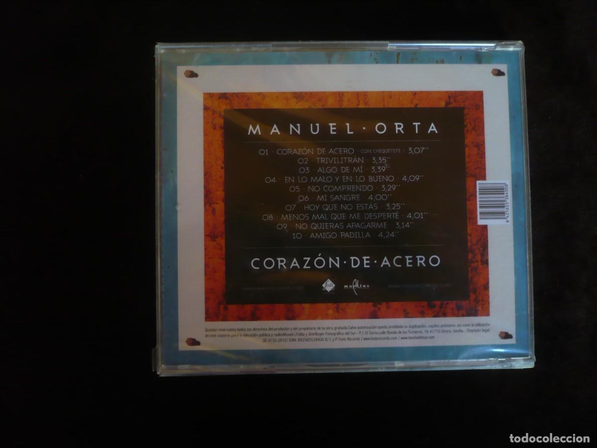 CDs de m&uacute;sica: manuel orta - corazon de acero - cd nuevo precintado - Foto 2
